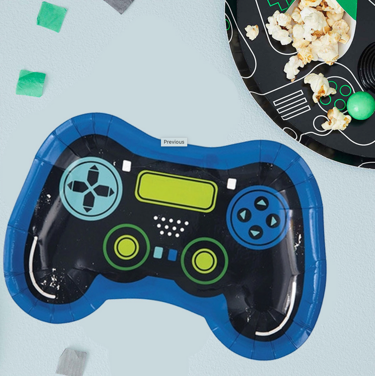 Controller Shaped Paper Plates