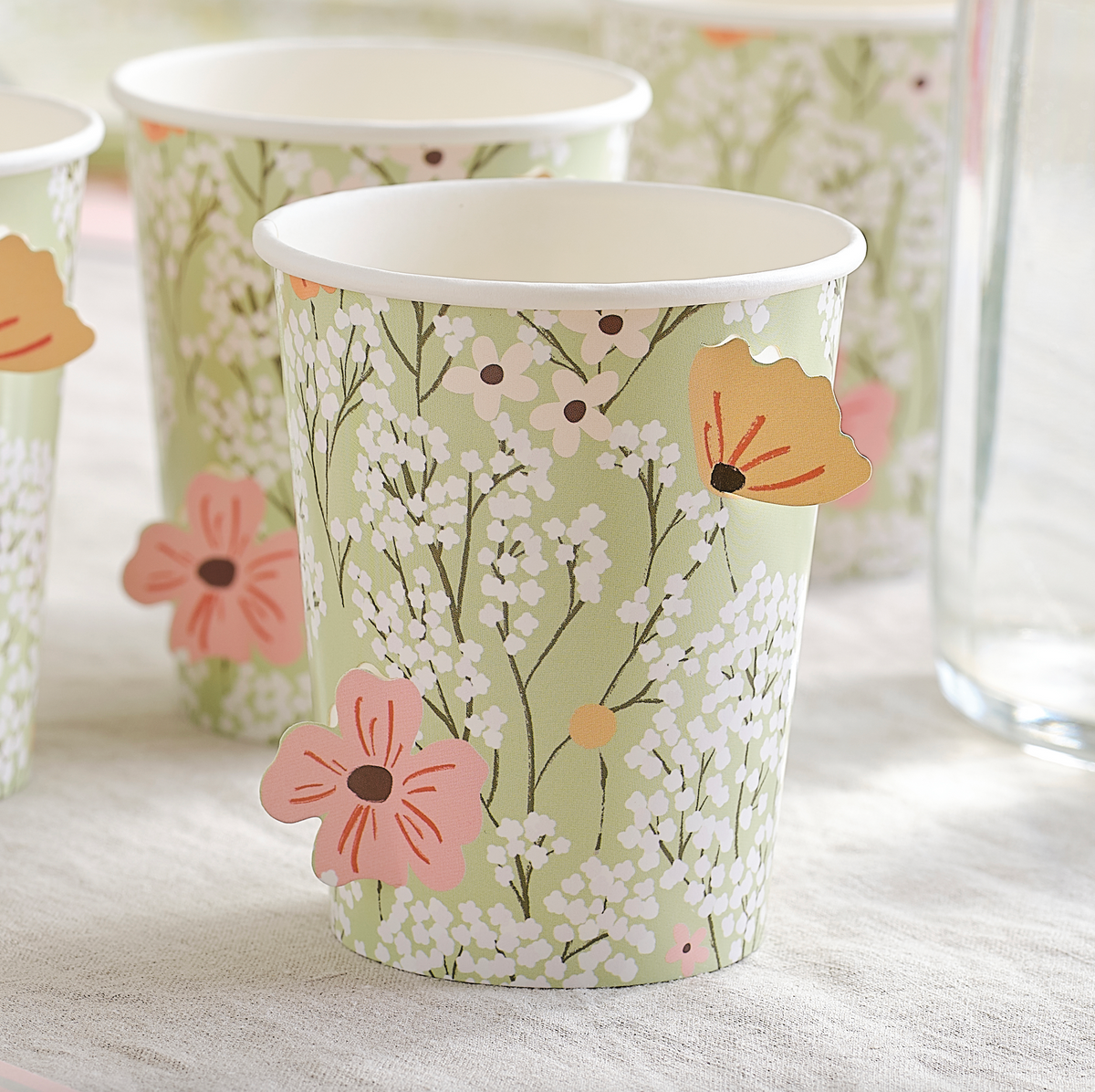 Floral Baby Shower Cups