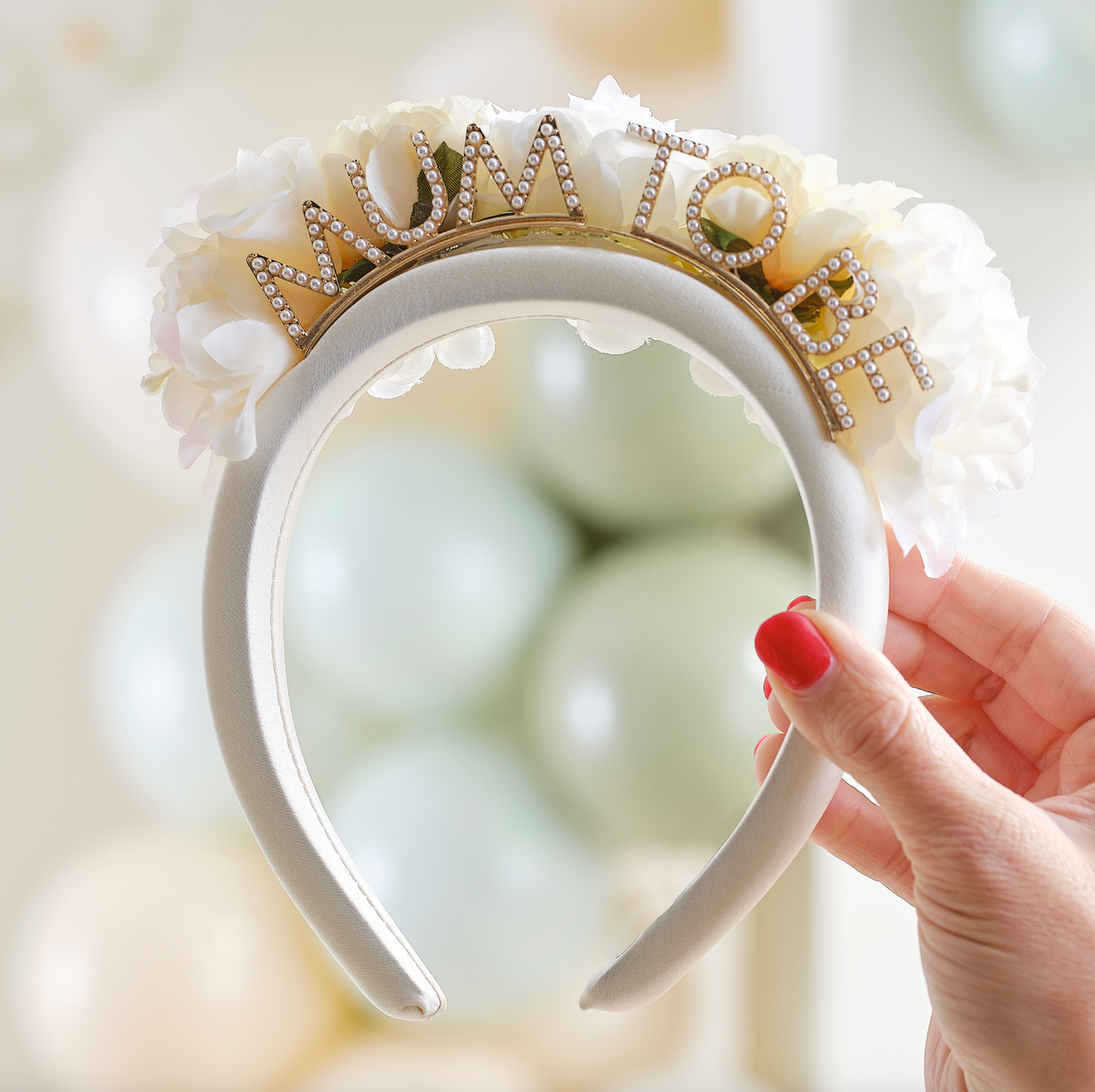 Floral Mum to Be Baby Shower Headband