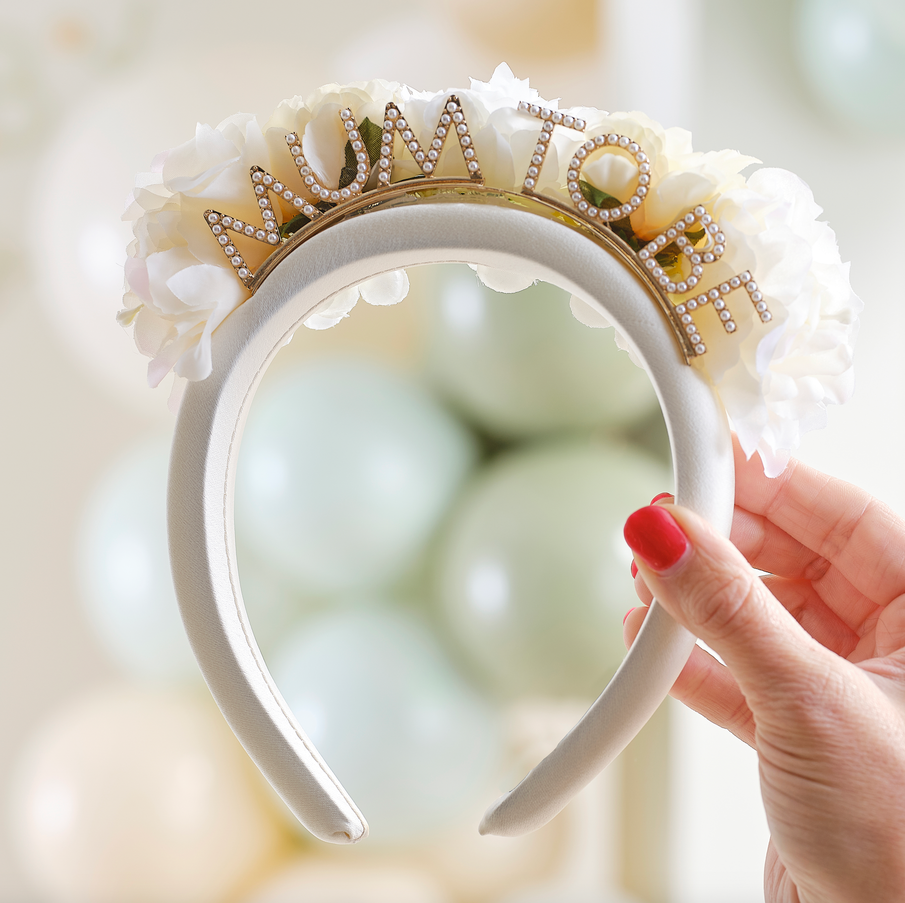 Floral Mum to Be Baby Shower Headband