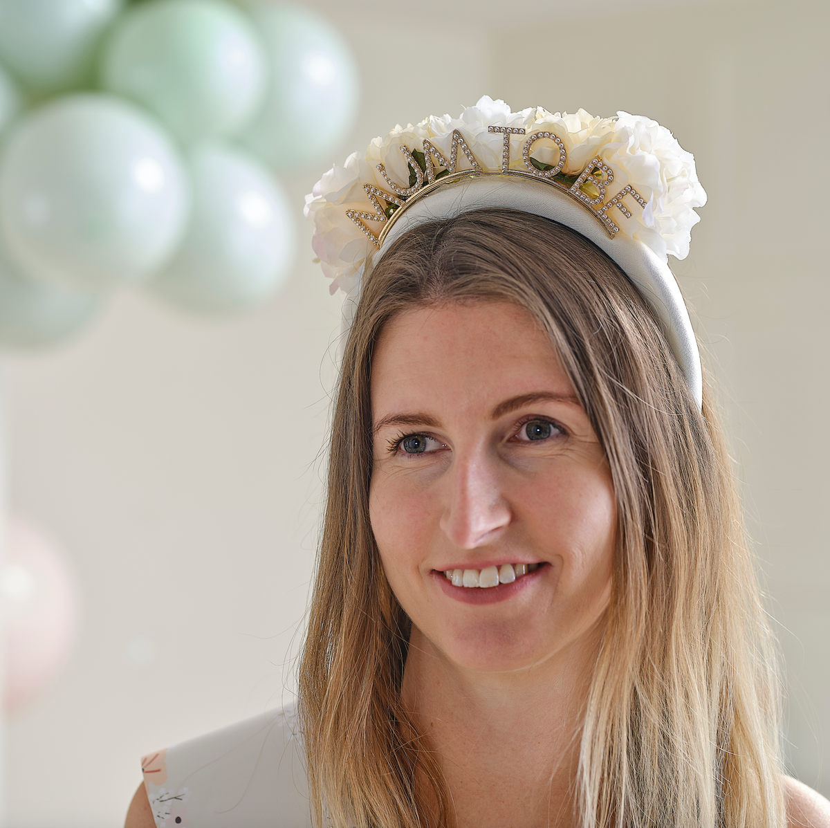 Floral Mum to Be Baby Shower Headband