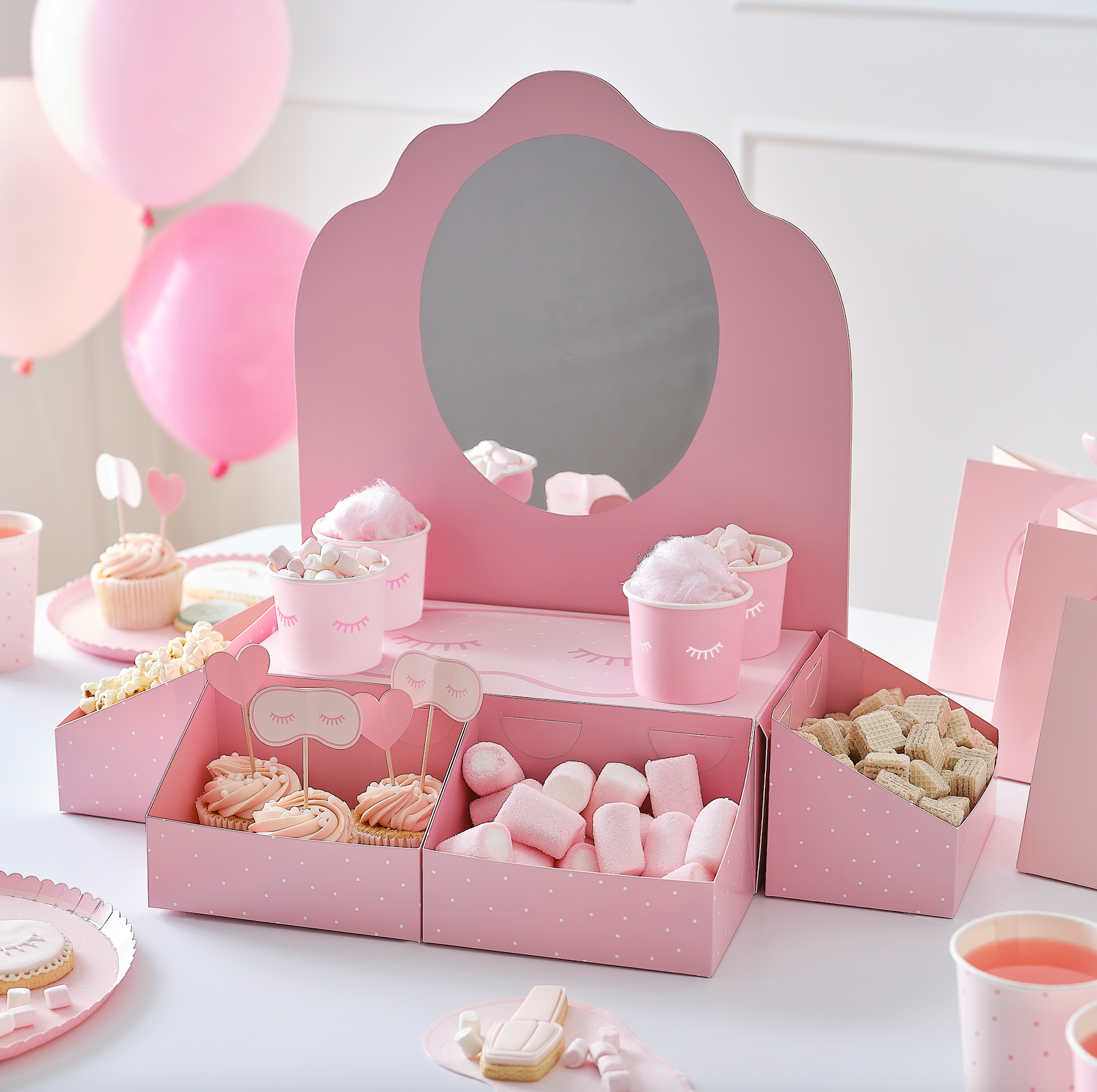 Pink Pamper Party Pamper Station & Treat Stand