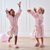 Pink Satin Embroidered Dressing Gown 7-9yrs