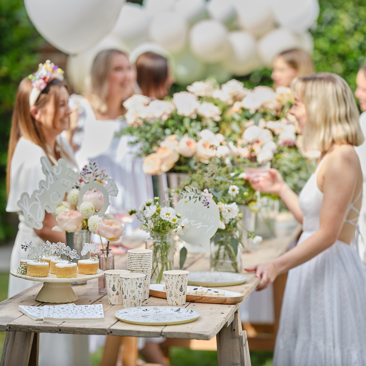 Floral Party Paper Cups