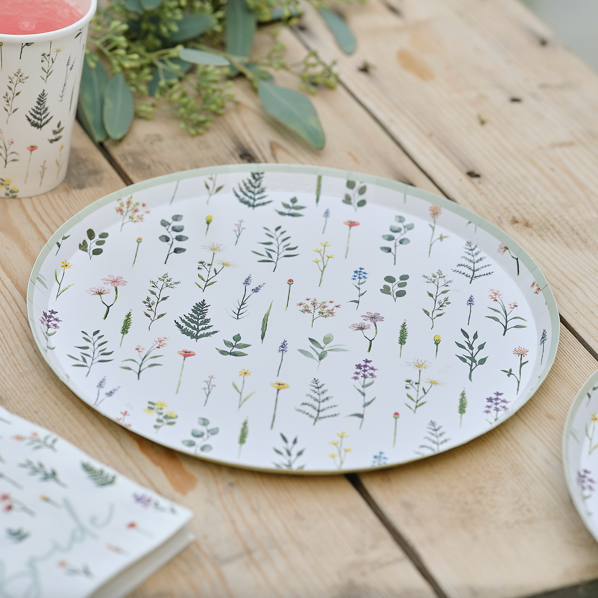 Floral Party Paper Cups