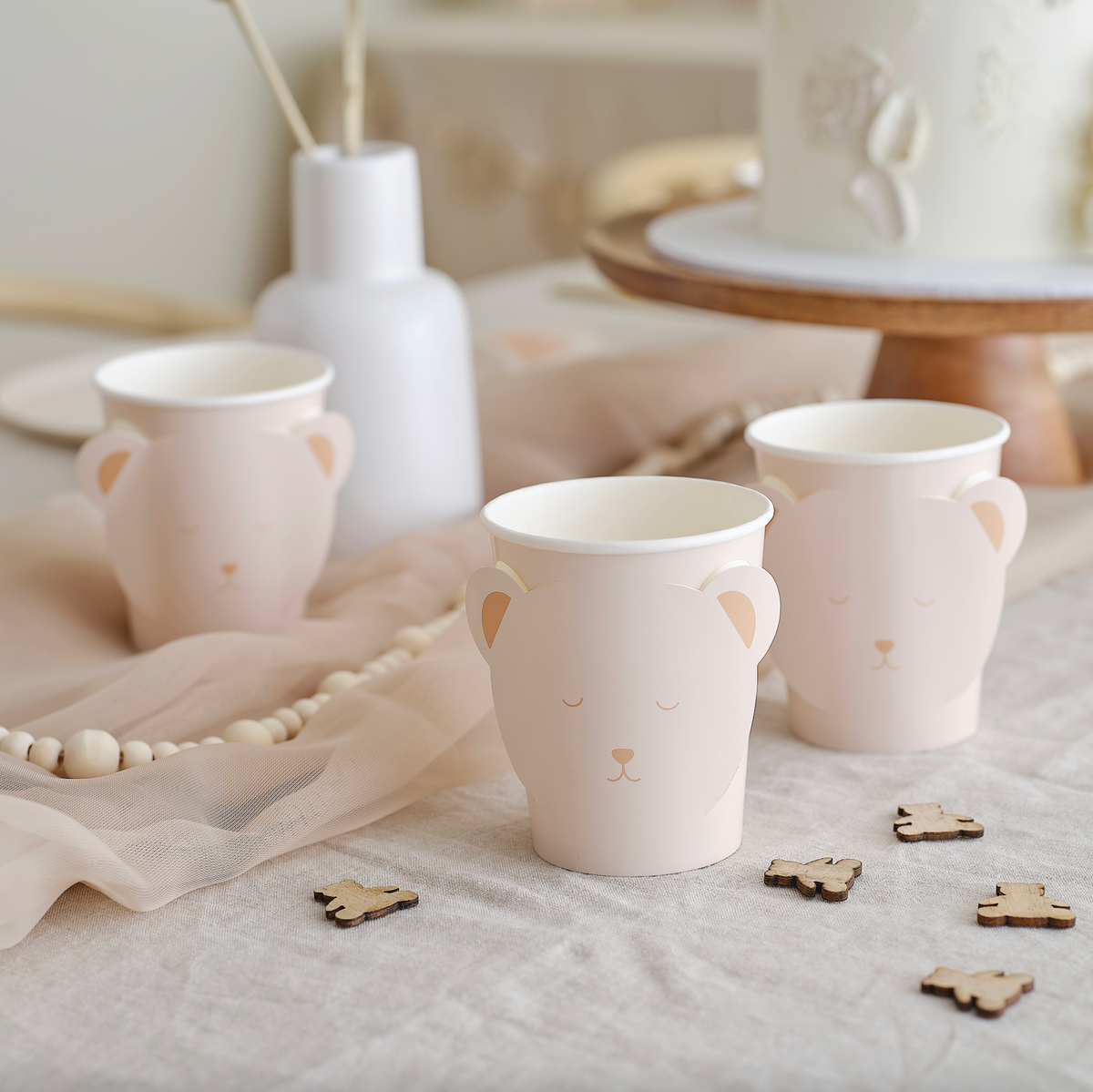 Pop Out Teddy Bear Baby Shower Cups