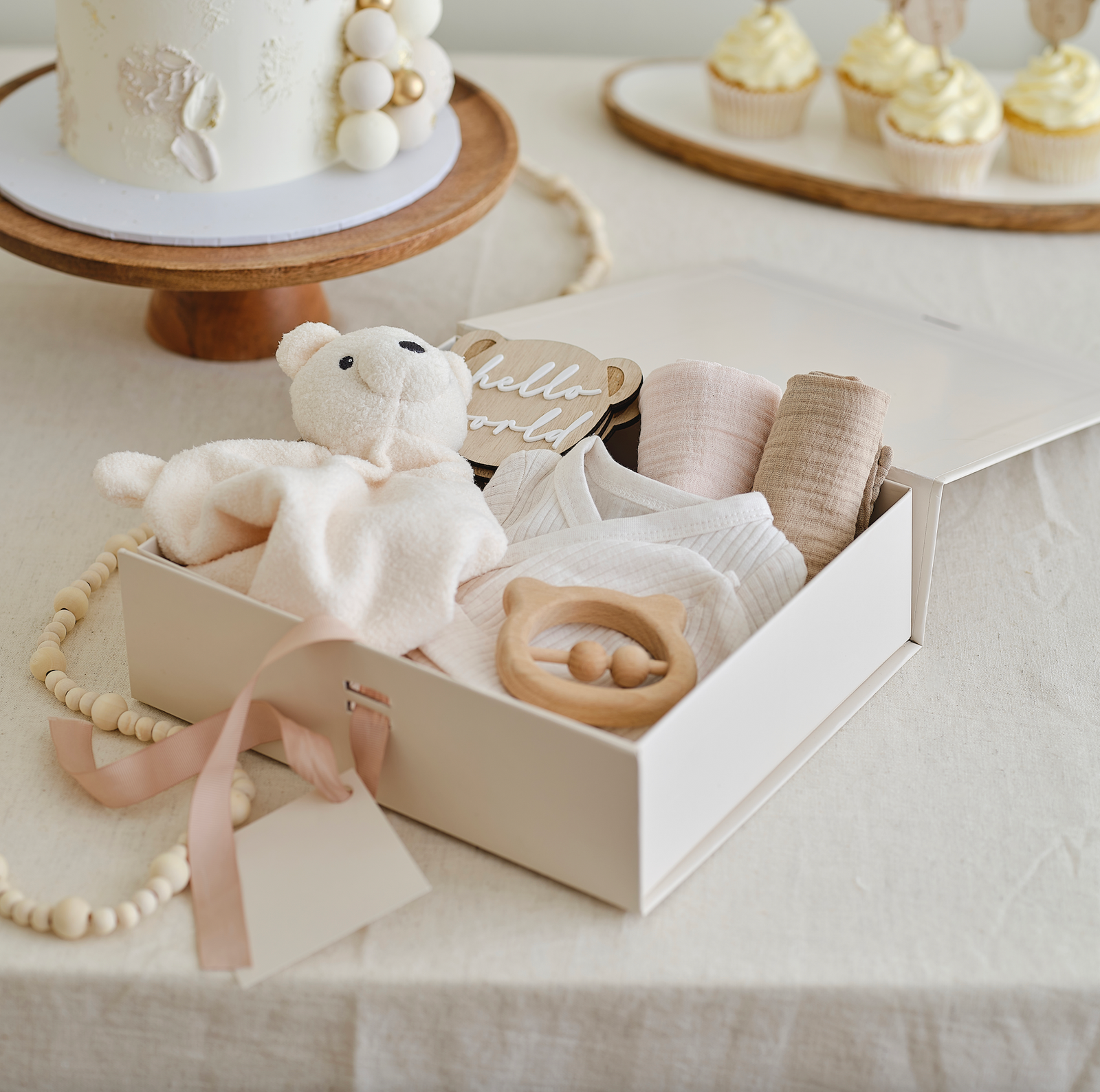 My First Year Wooden Baby Photo Bunting