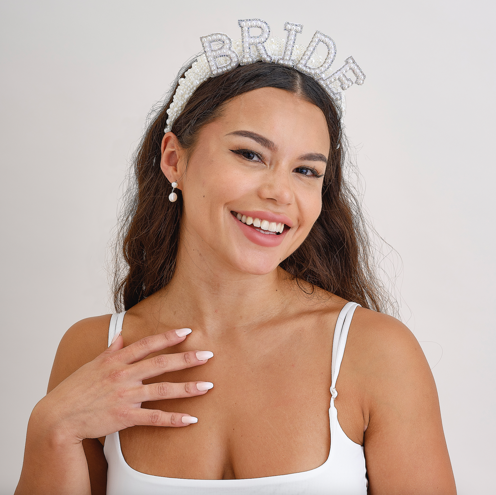 Pearl Embellished Bride Headband