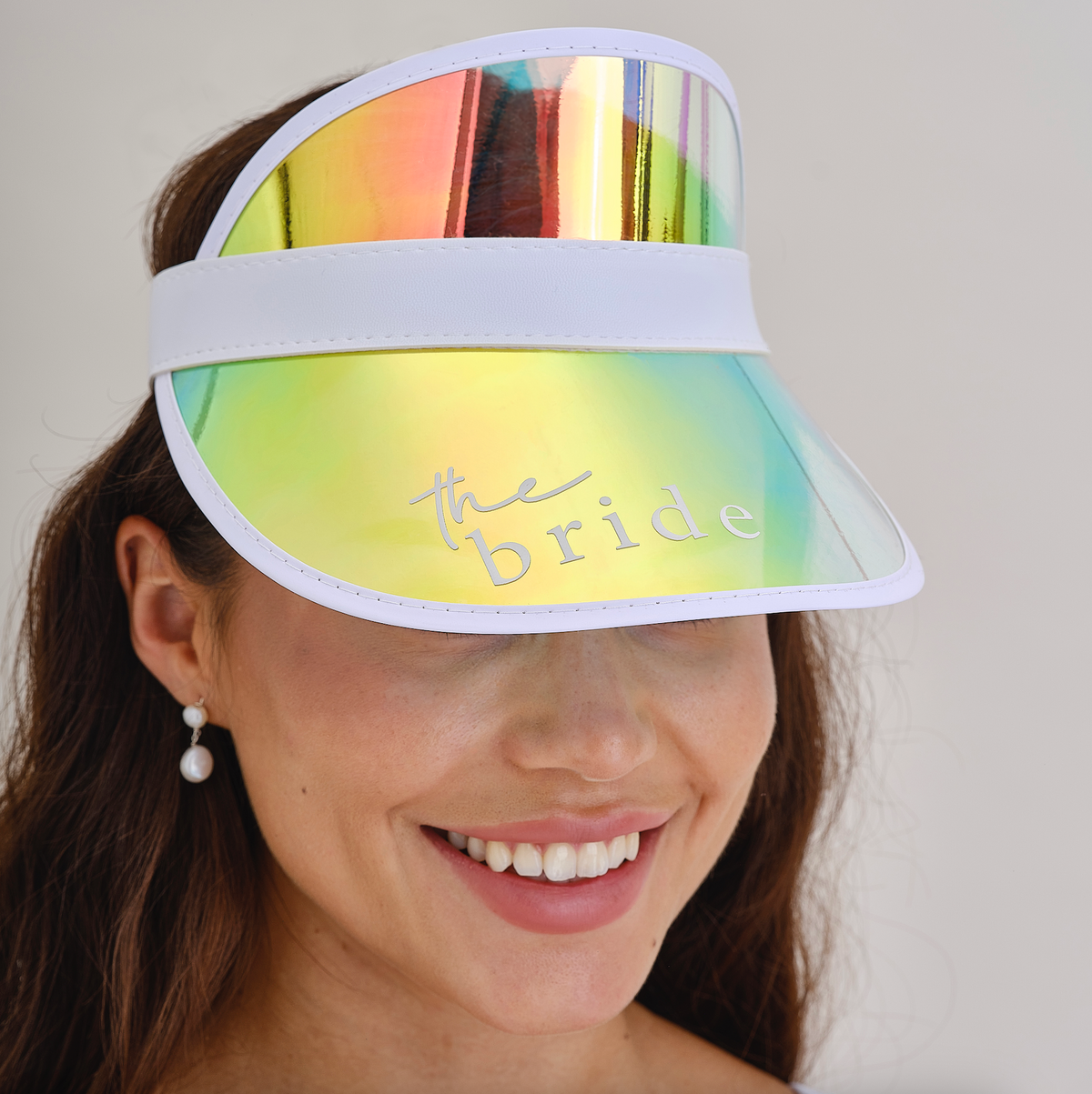 Holographic The Bride Visor Hen Party Hat