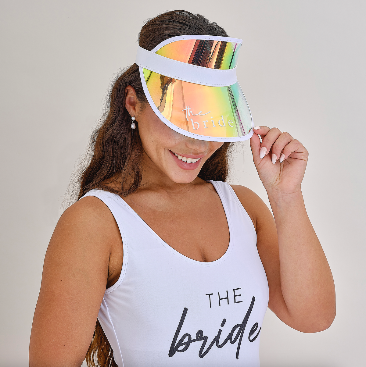Holographic The Bride Visor Hen Party Hat