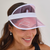Pink Team Bride Visor Hen Party Hat