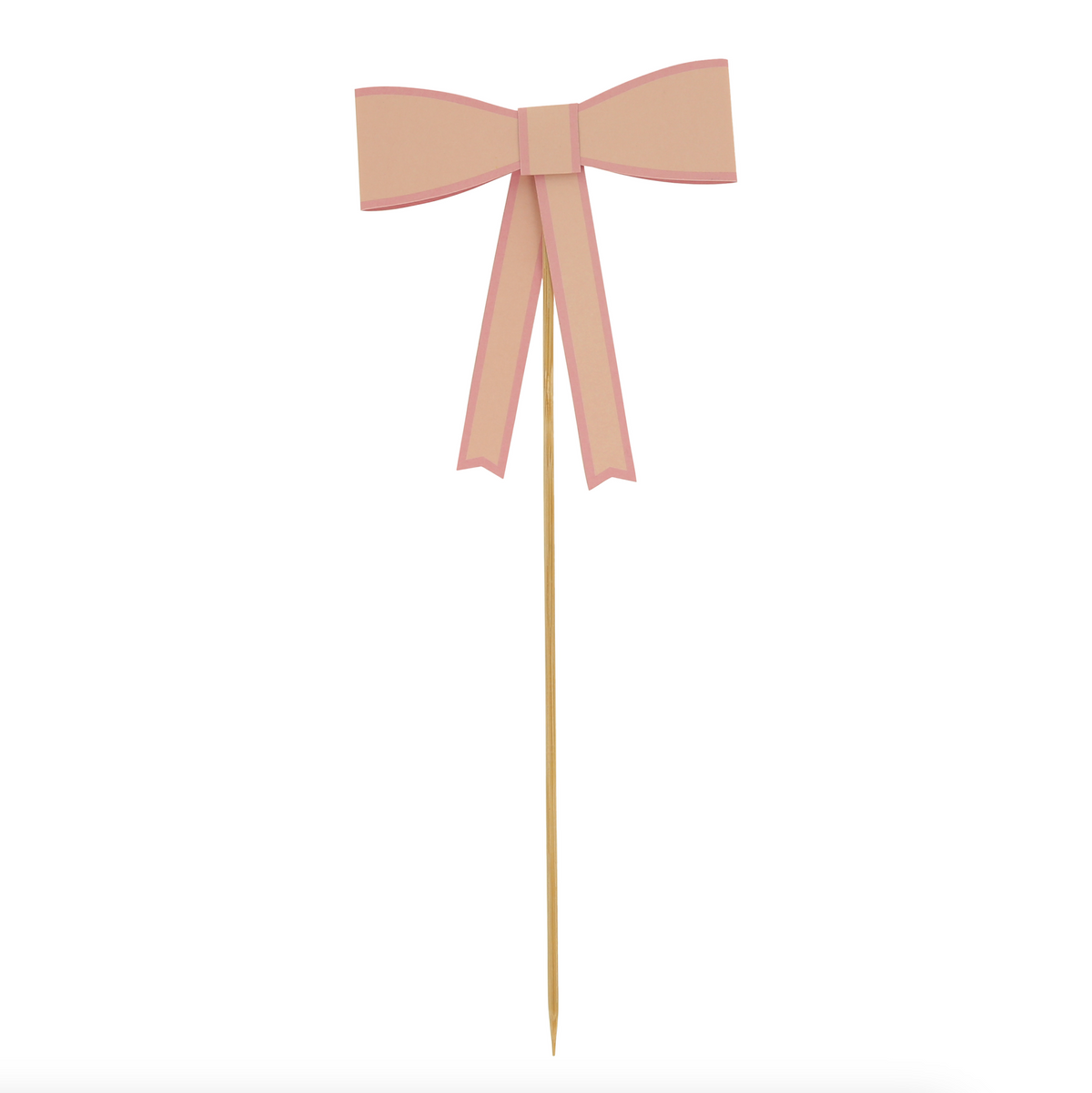 Pastel Bow Cake Toppers