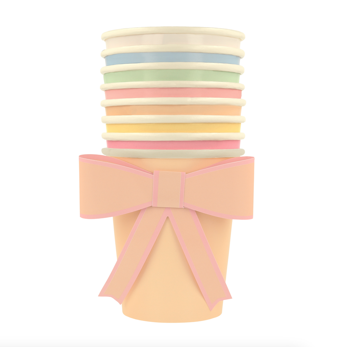 Pastel Bow Cups