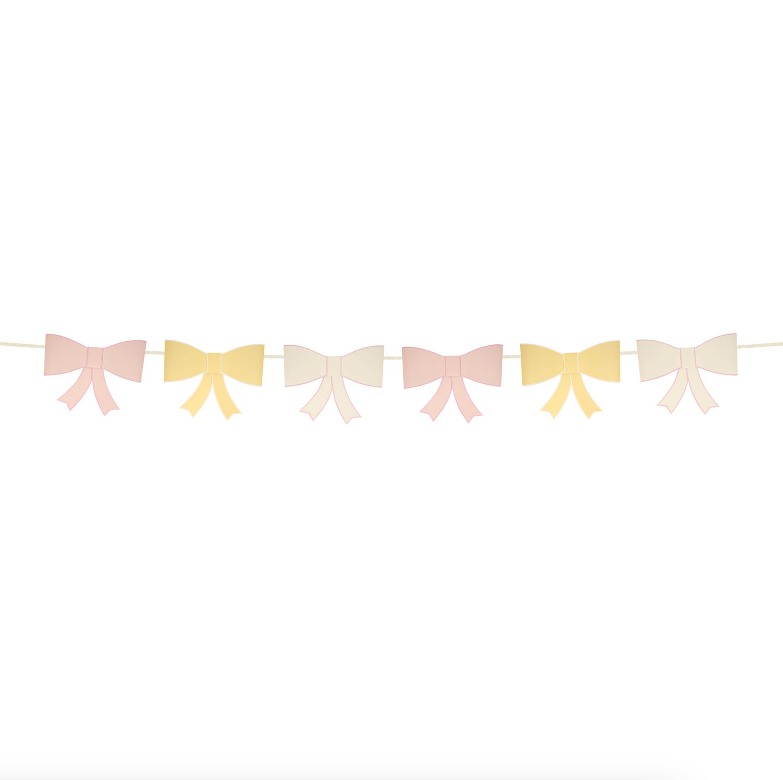 3D Paper Bow Garland