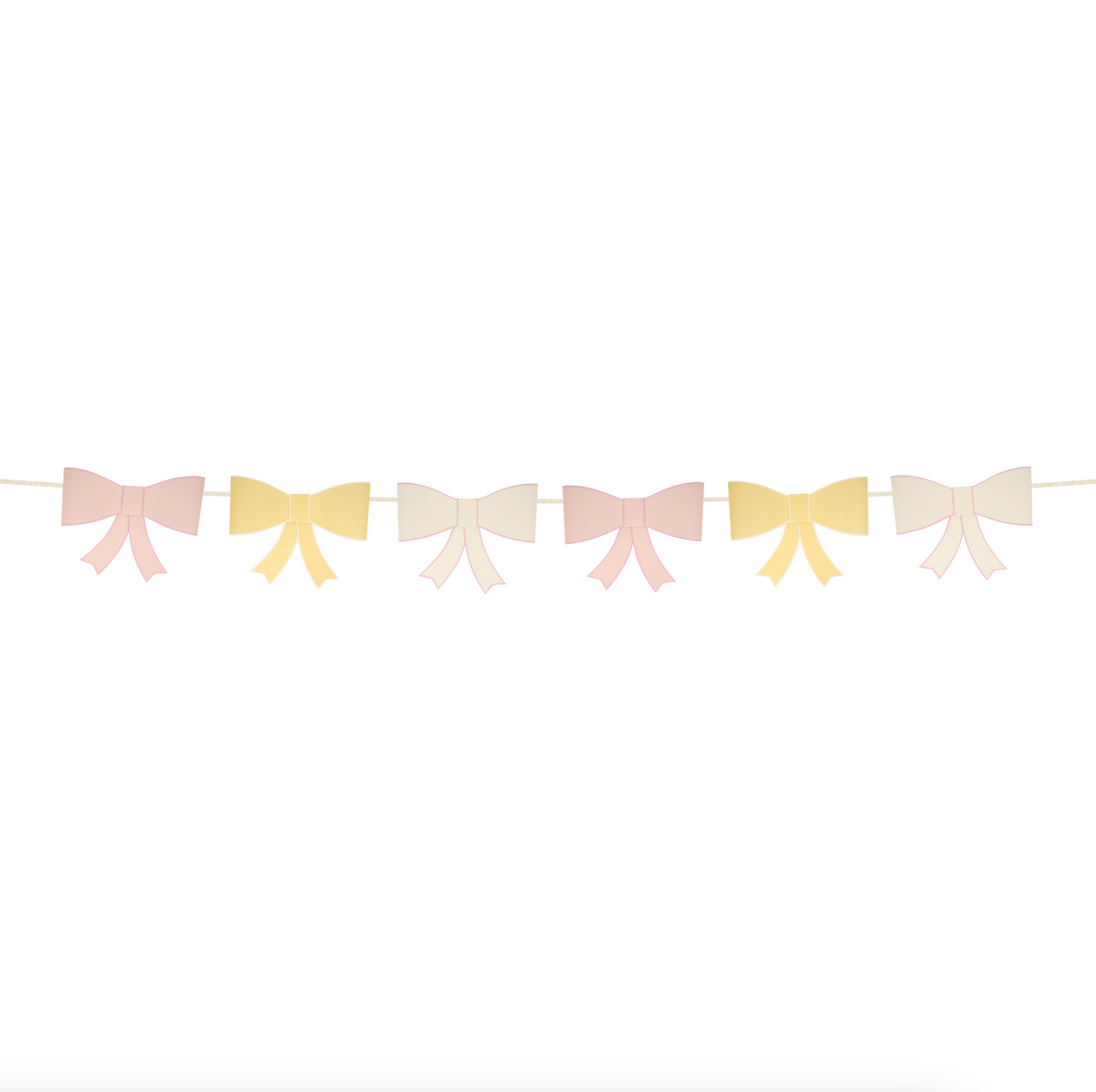 3D Paper Bow Garland