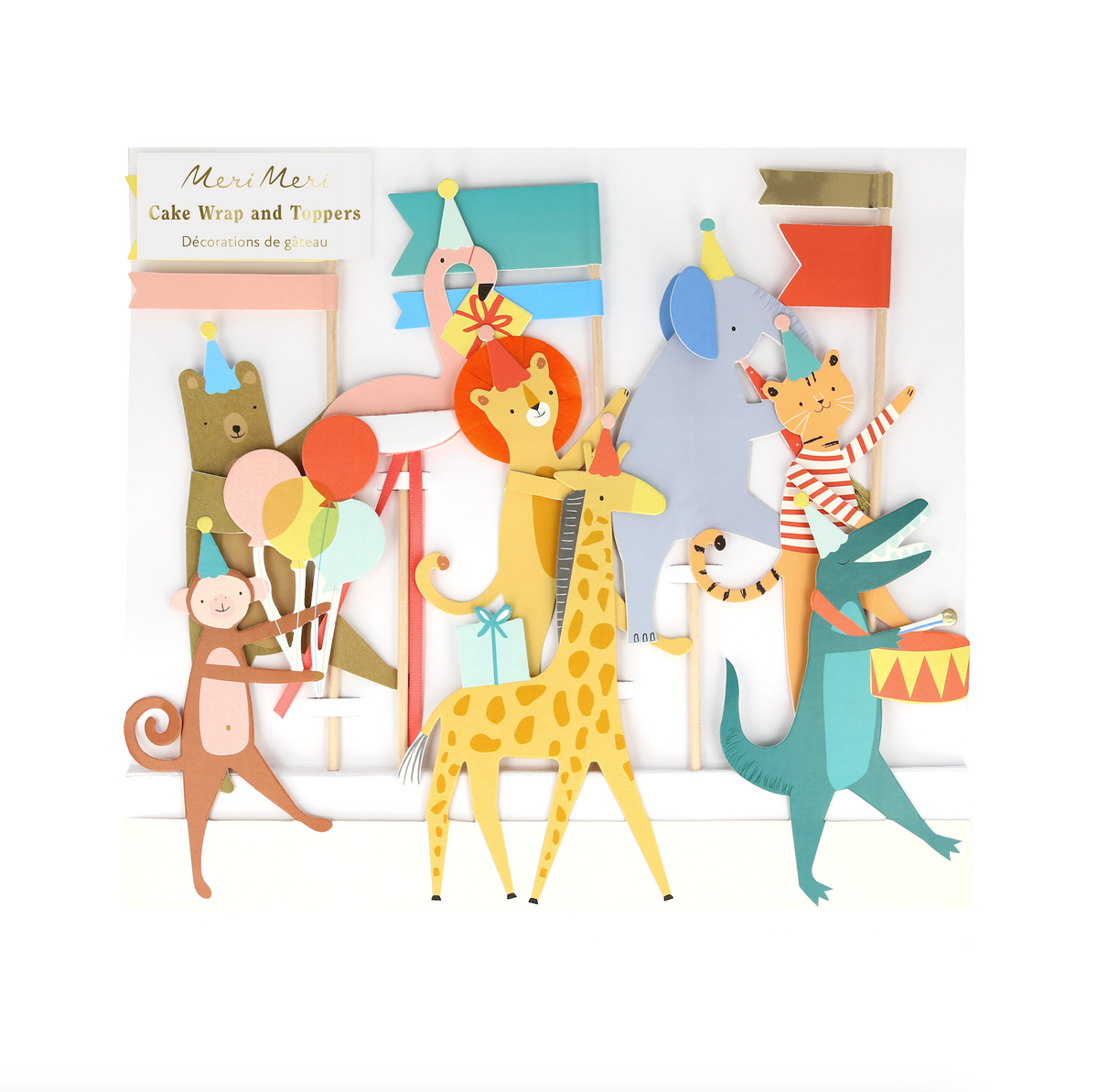 Animal Parade Cake Wrap &amp; Toppers
