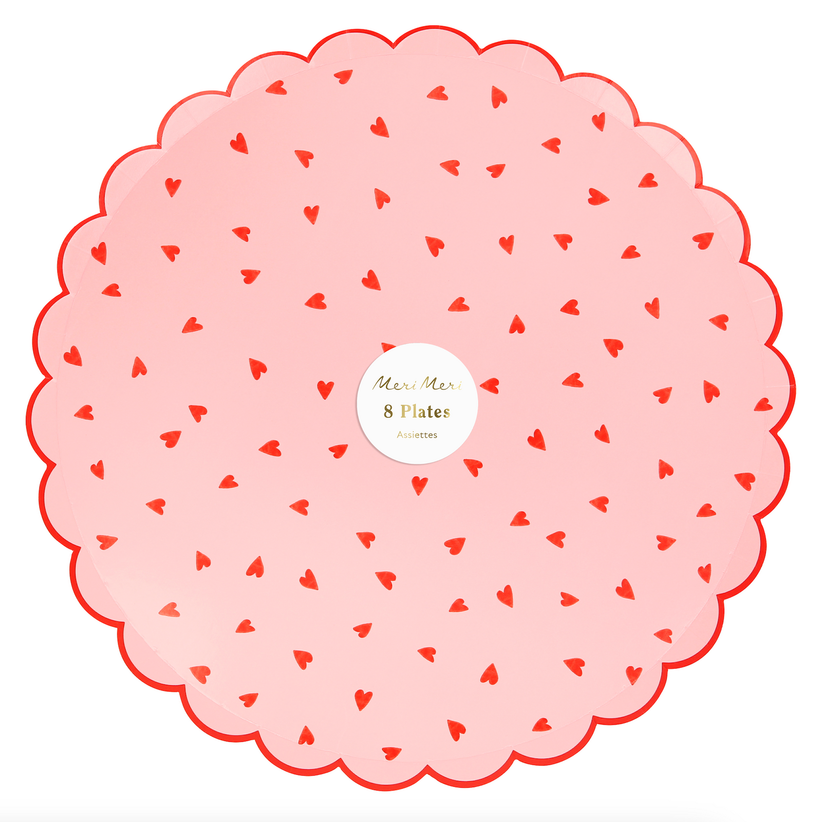 Heart Pattern Dinner Plates