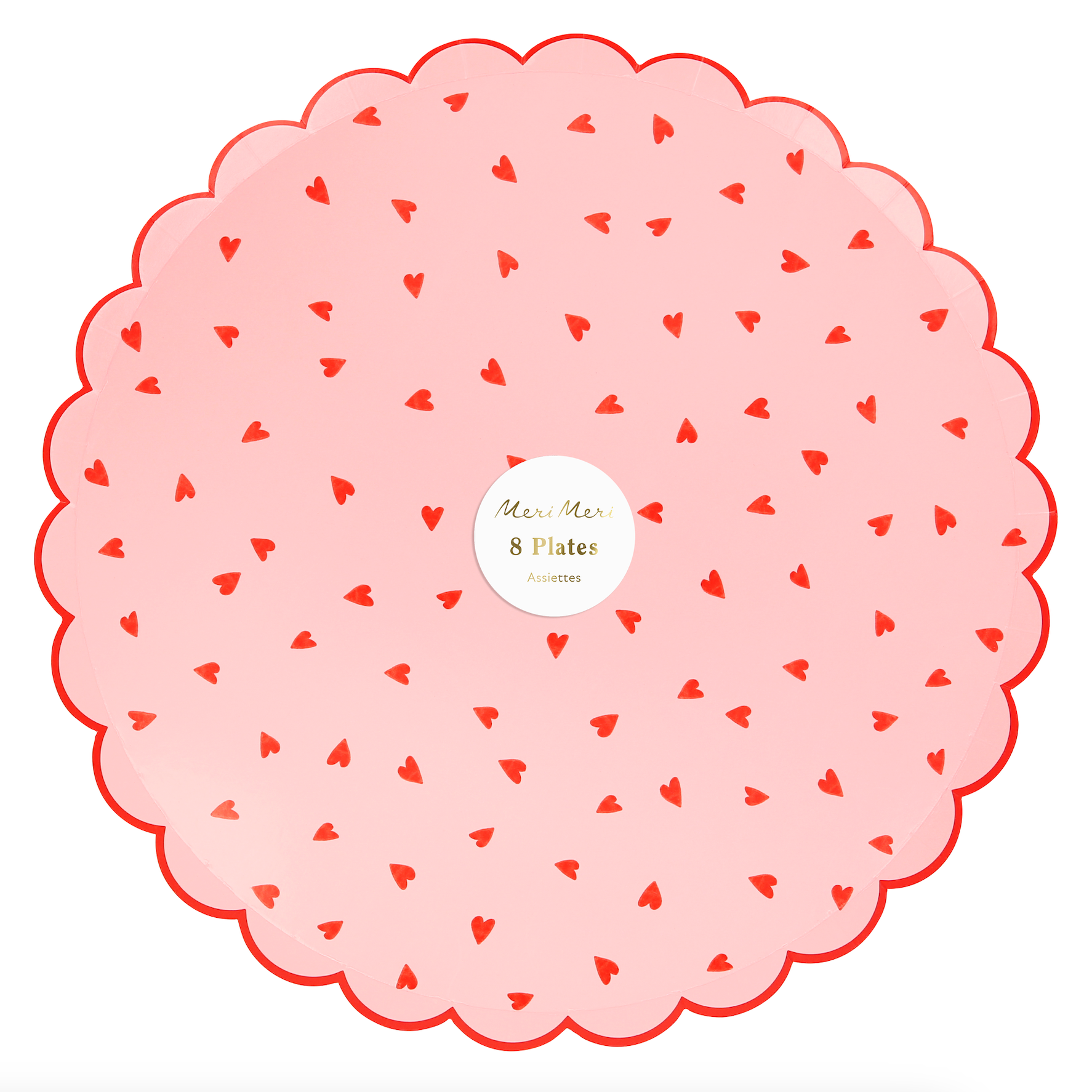 Heart Pattern Dinner Plates