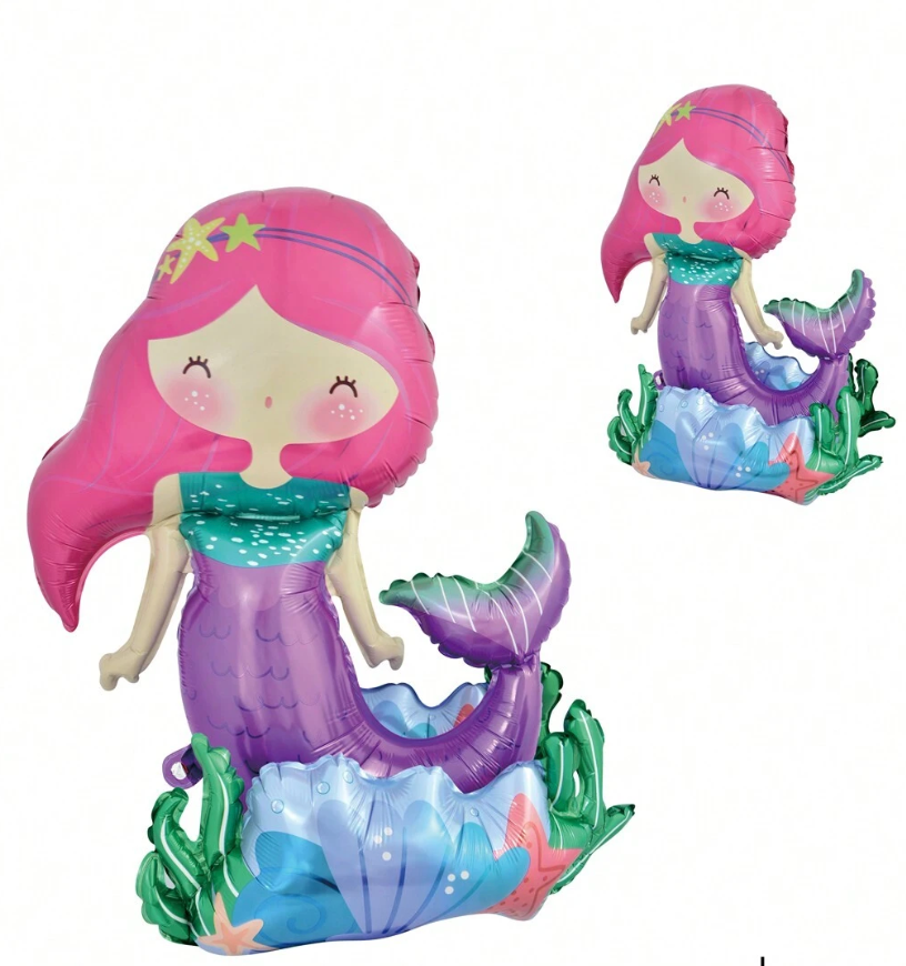 Standing Mermaid Foil Balloon