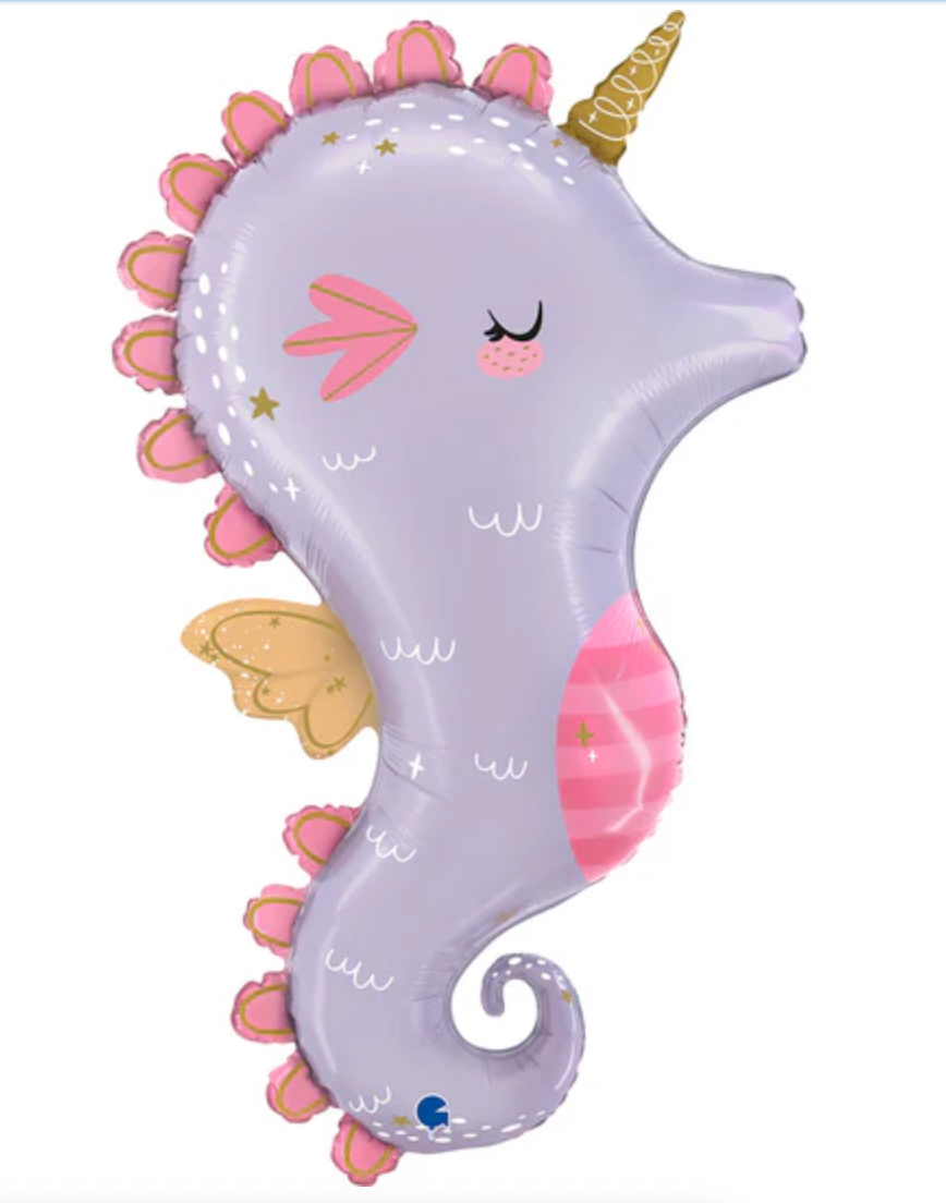 Magical Seahorse Foil Balloon