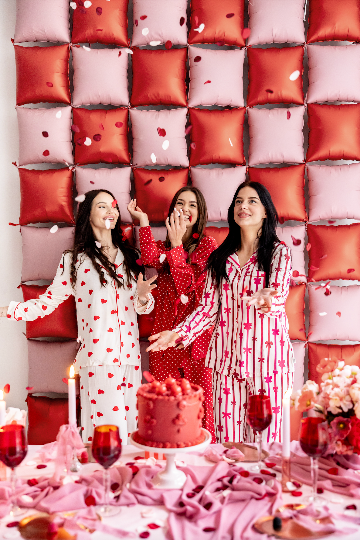 Red &amp; Burgundy Rose Petals