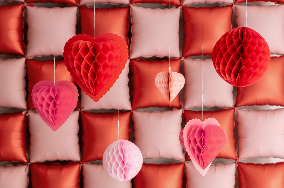 Honeycomb Heart Decorations