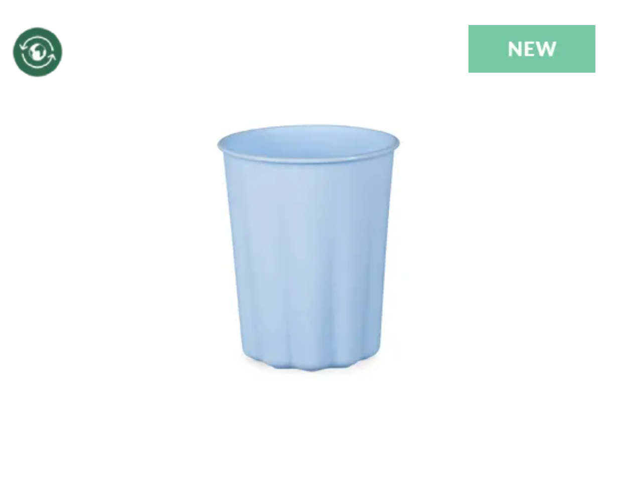 Blue Frill Plastic Cups