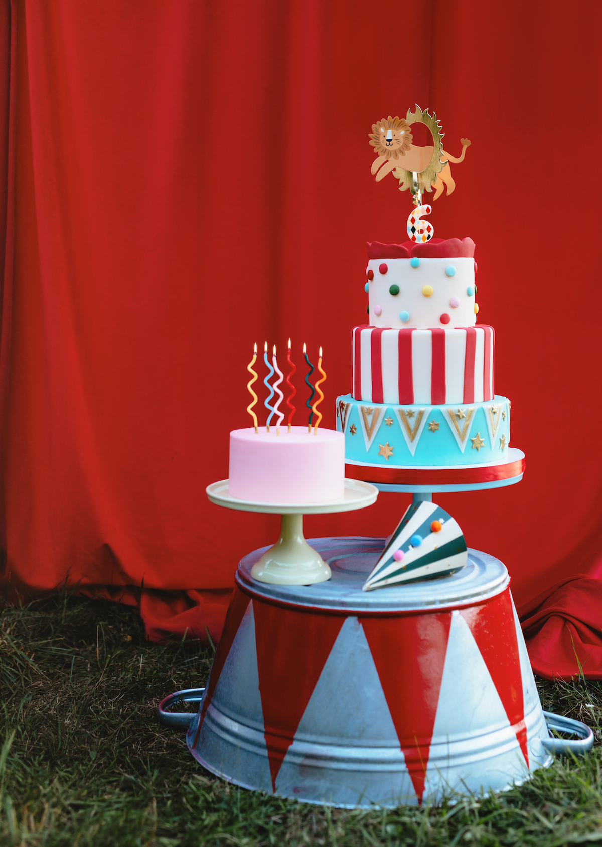 Lion Cake Topper Set