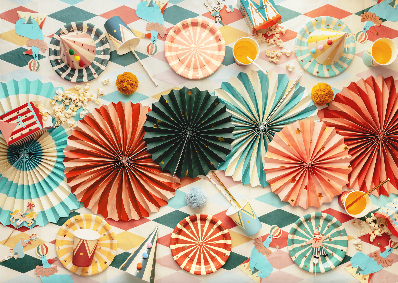 Circus Stripes Party Plates