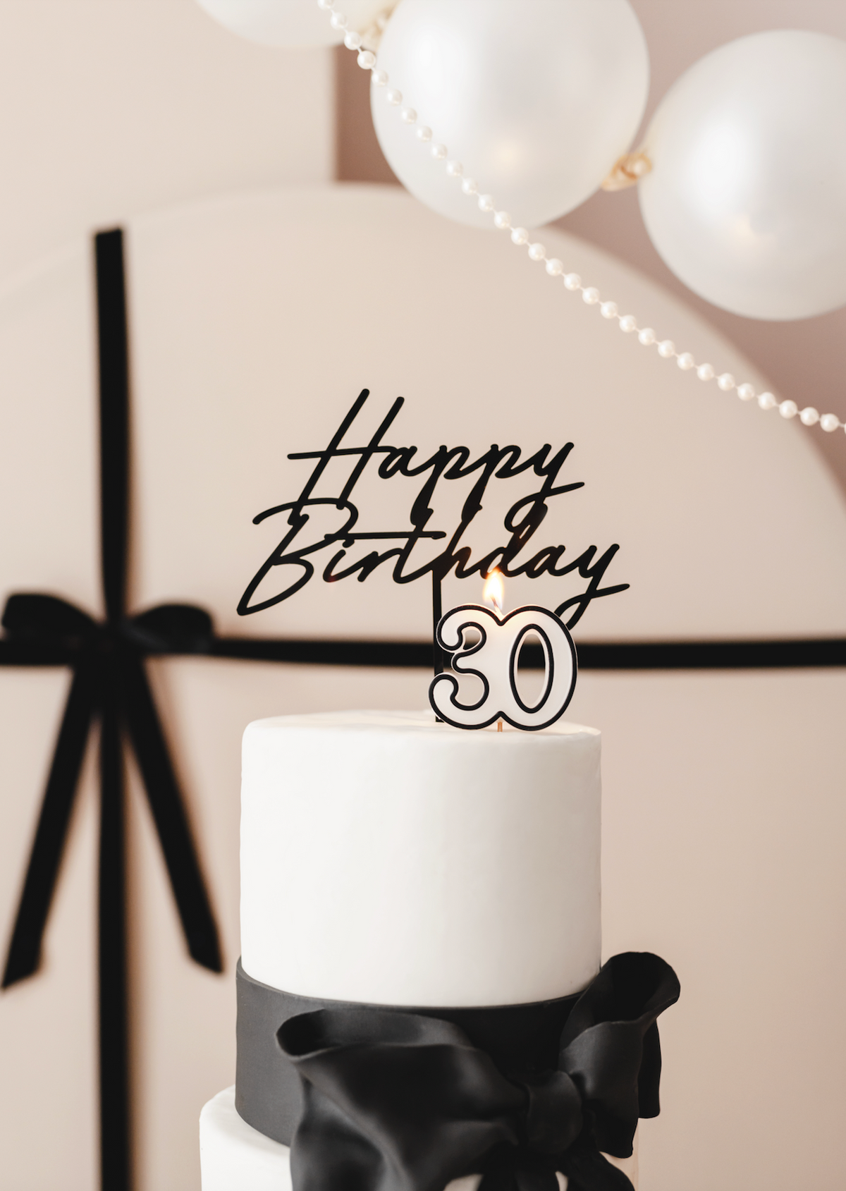 Number 30 Birthday Candle