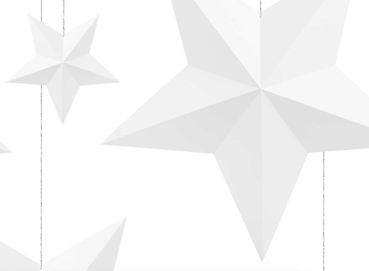 White Stars DIY Decoration Set