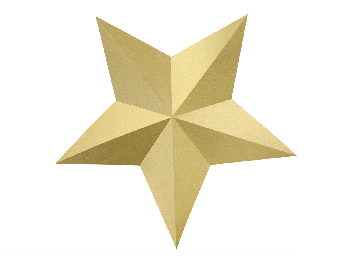 Gold Stars DIY Decoration Set