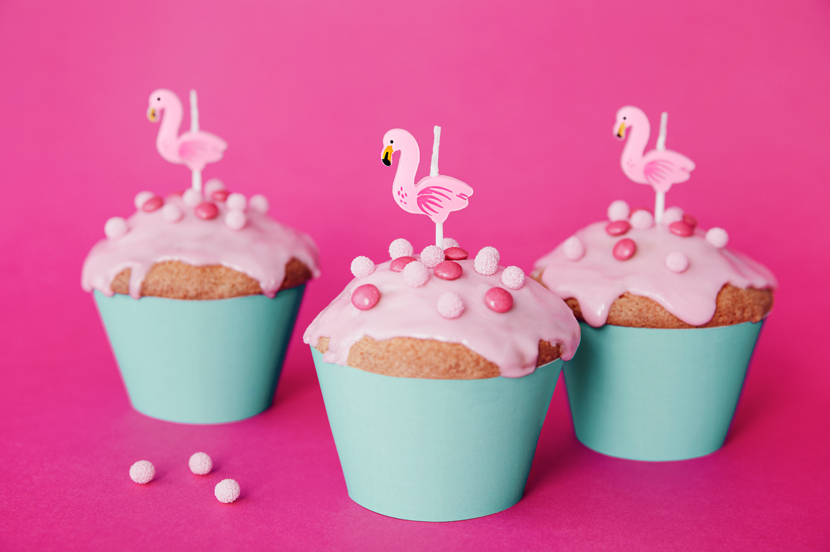 Flamingo Birthday Candles