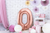 Metallic Rose Gold Foil Balloon Number