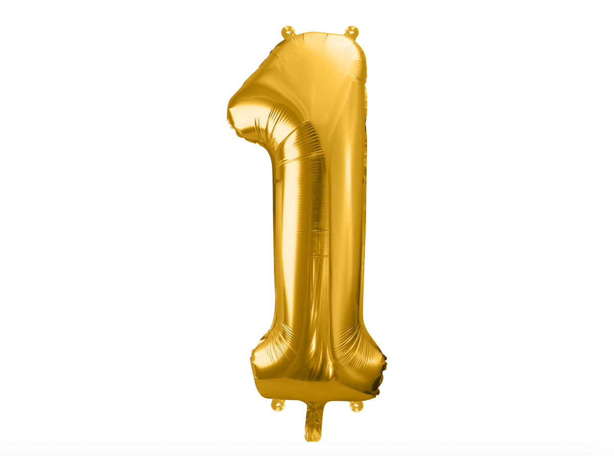 Metallic Gold Foil Balloon Number
