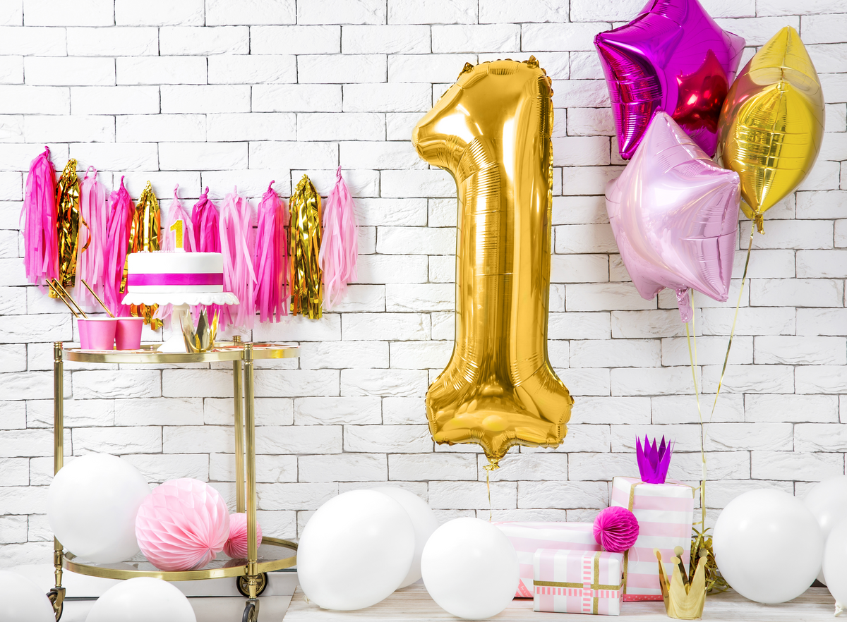 Metallic Gold Foil Balloon Number