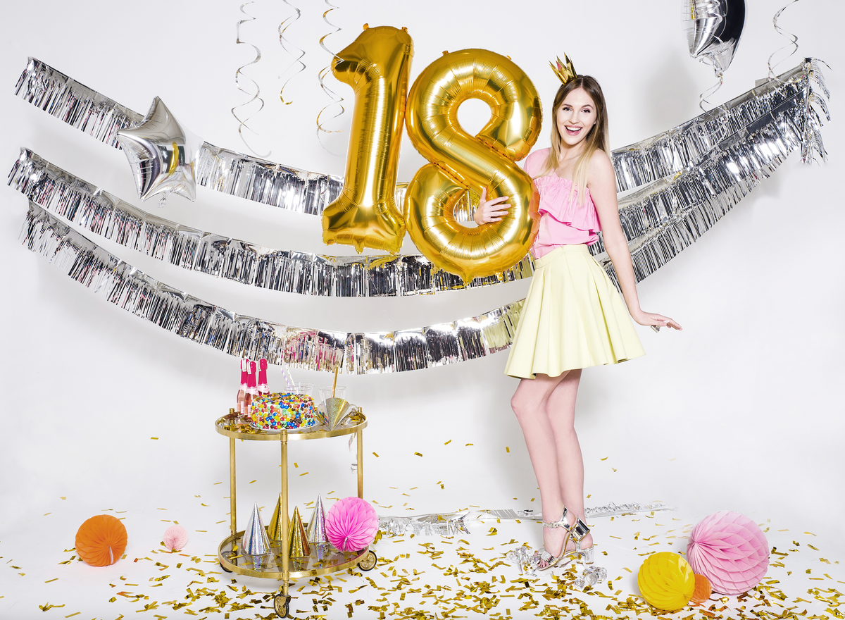 Metallic Gold Foil Balloon Number