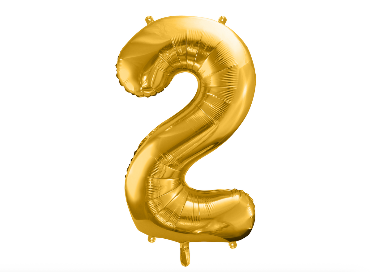 Metallic Gold Foil Balloon Number
