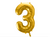 Metallic Gold Foil Balloon Number