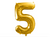 Metallic Gold Foil Balloon Number