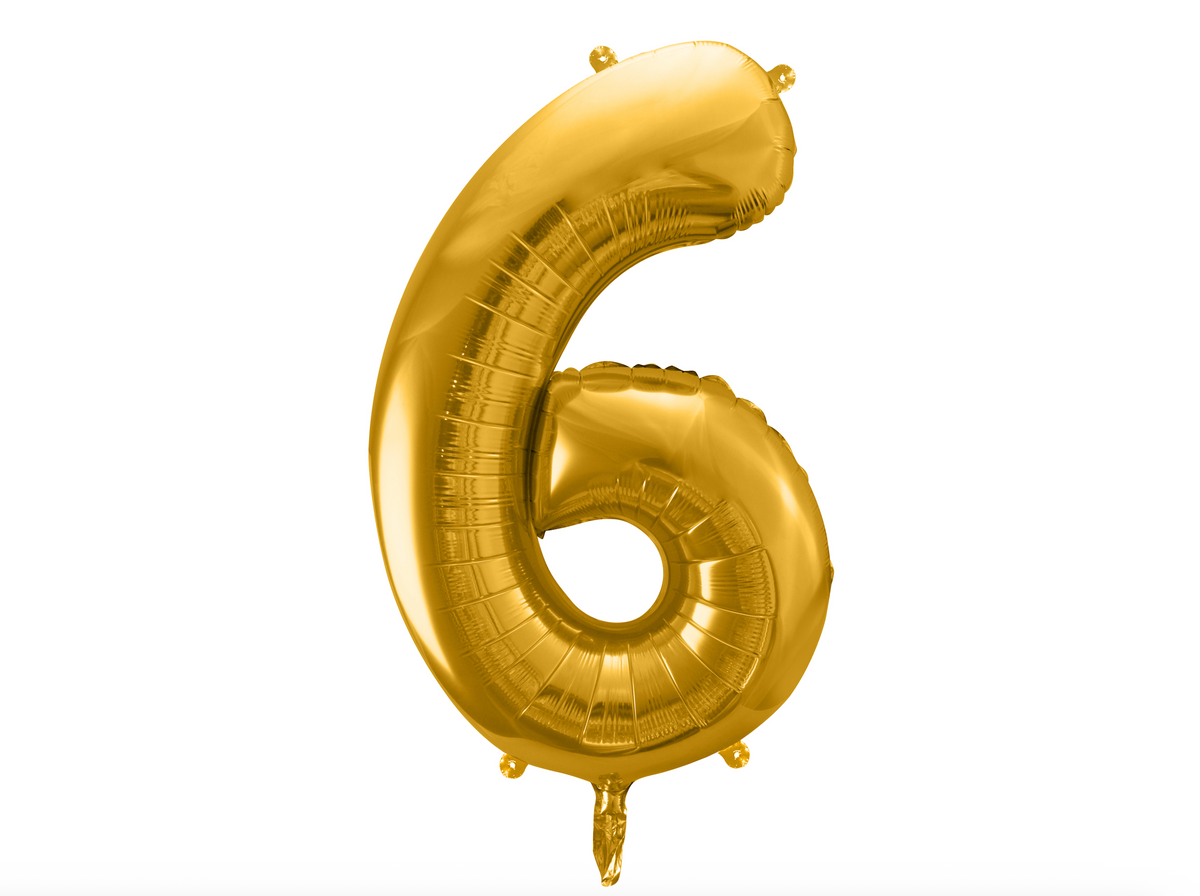 Metallic Gold Foil Balloon Number