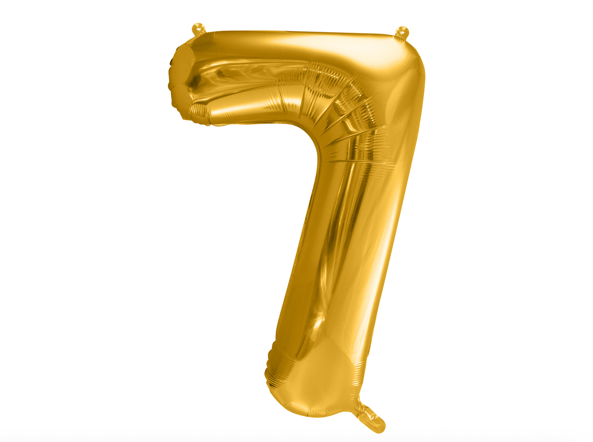 Metallic Gold Foil Balloon Number
