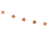 Metallic Rose Gold Star Garland