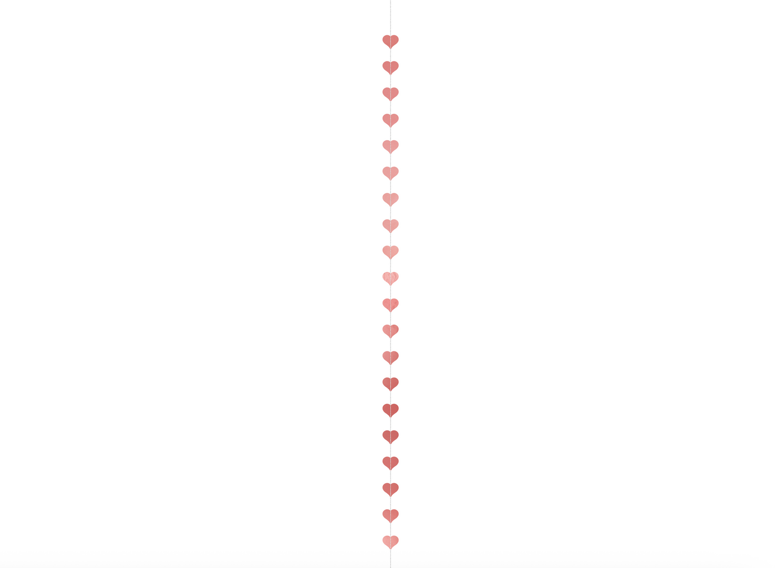 Rose Gold Heart Garland