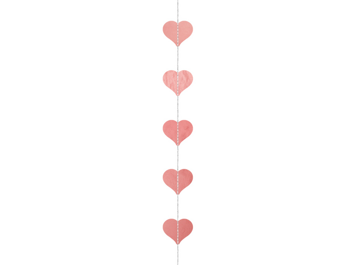 Rose Gold Heart Garland