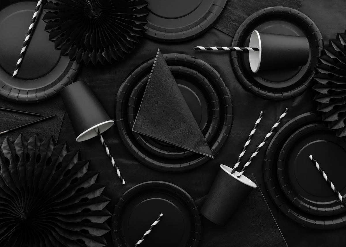 Black Paper Napkins