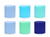 Blue & Green Crepe Paper Streamers Set
