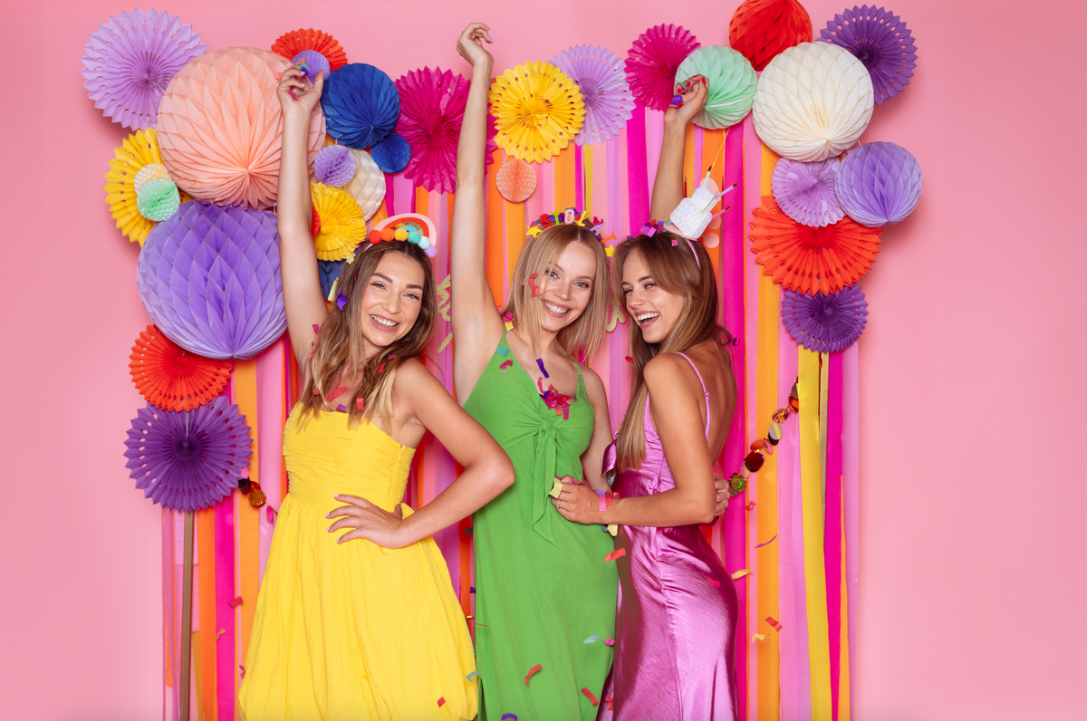 Summer Colors Crepe Paper Streamers Set