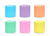 Pastel Rainbow Crepe Paper Streamers Set