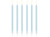 Tall Light Blue Birthday Candles